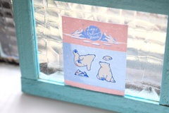 北極熊蒔繪裝飾貼紙