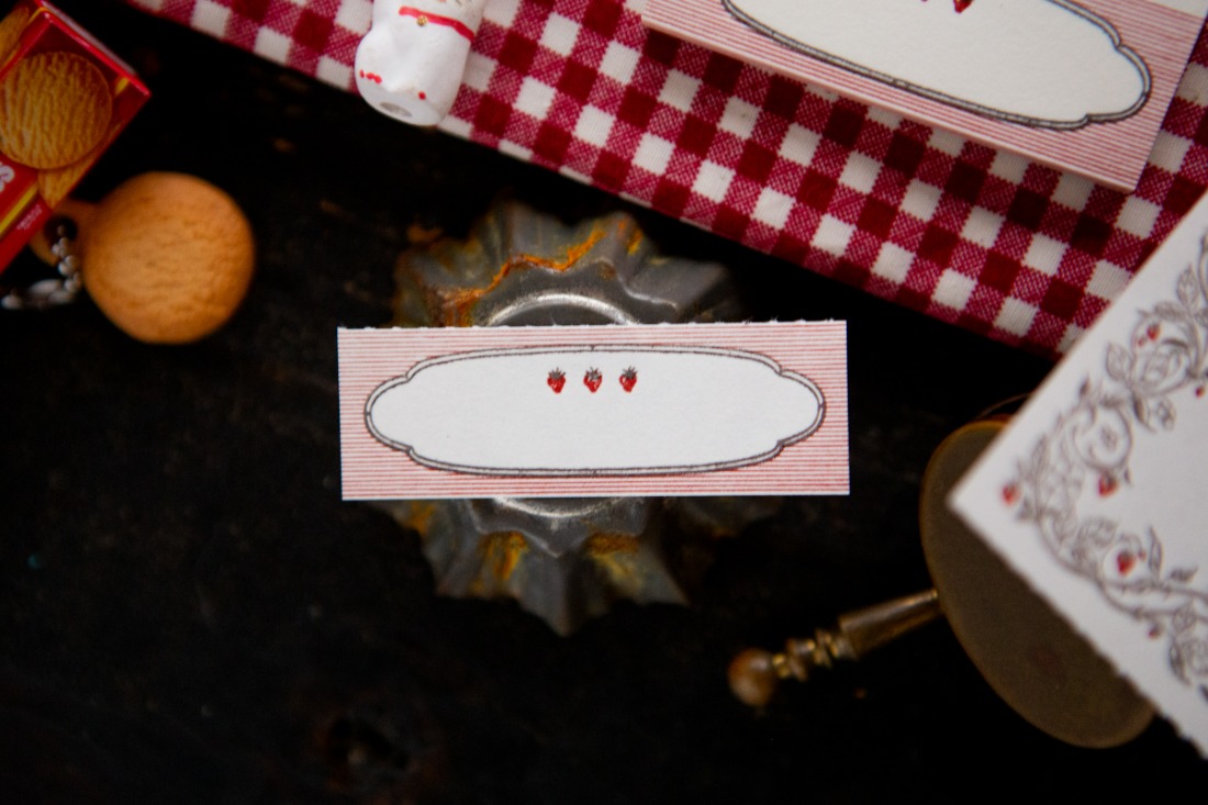 草莓框 活版便箋本 草莓框 活版便箋本