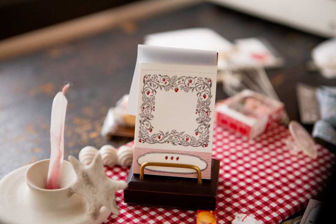 草莓框 活版便箋本 草莓框 活版便箋本