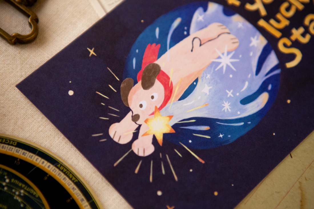 幸運星明信片 找到星星了! 幸運星明信片 找到星星了!