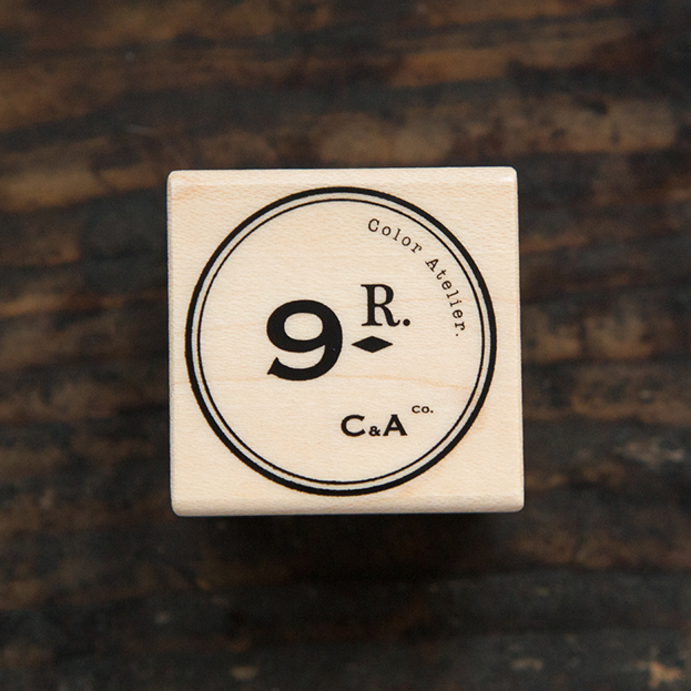 Vintage CA Logo C Maple Wood Stamp